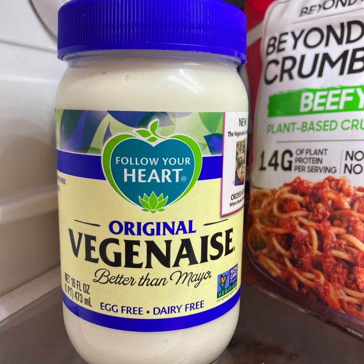 photo of Follow Your Heart Original Vegenaise shared by @stefcha1 on  10 Nov 2020 - review