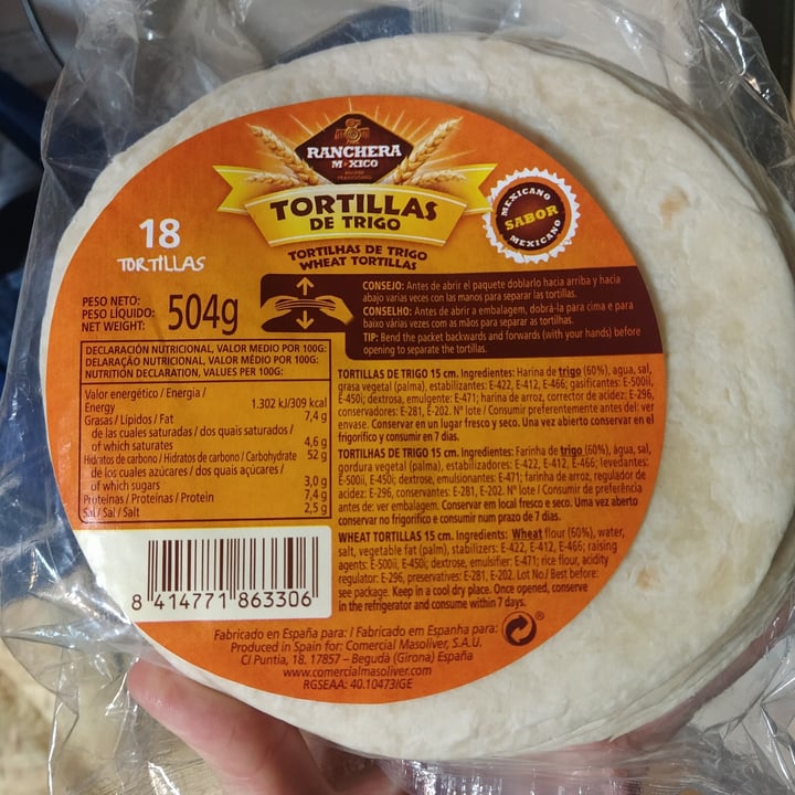 photo of Ranchera mejico Tortillas de trigo shared by @magara on  13 Apr 2021 - review