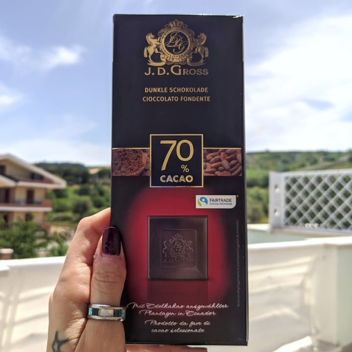 photo of J. D. Gross Cioccolato Fondente 70% shared by @iamroshi on  23 May 2021 - review