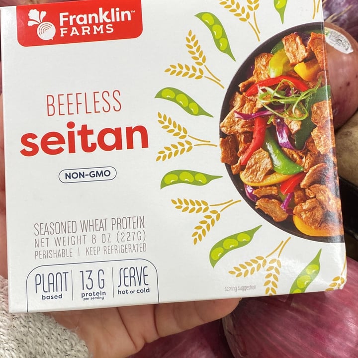 photo of Franklin Farms Beefless seitan shared by @iedavegan on  29 Dec 2021 - review