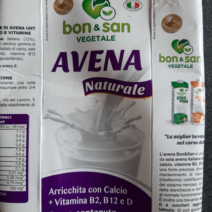 photo of Bon e San vegetale AVENA NATURALE shared by @alessia78 on  19 Mar 2022 - review