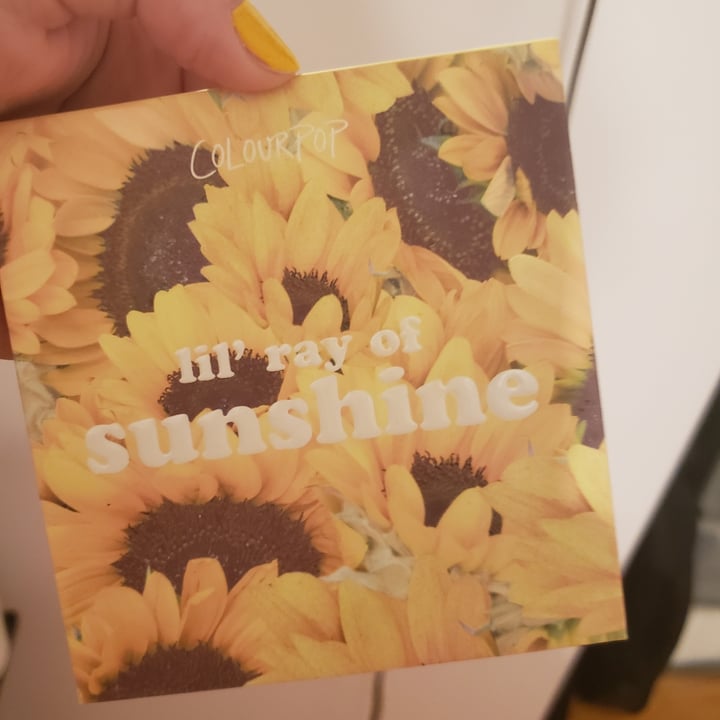 photo of Colourpop Lil’ Ray of Sunshine Palette shared by @morningcoffee on  03 Jun 2021 - review