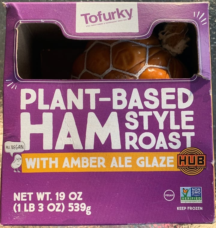 review photo of Tofurky Plant-Based Ham Style Roast with Amber Ale Glaze shared by @veganshannon on 14 Apr 2020 - review