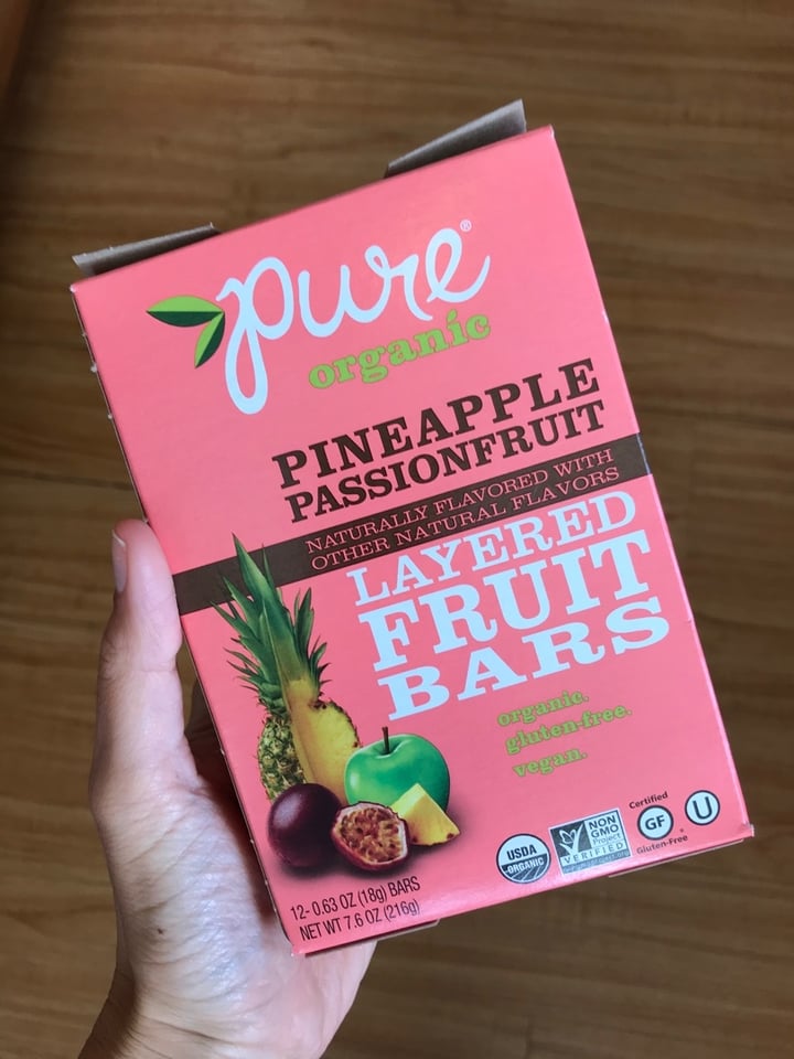 photo of Pure Organic Pineapple Passion Fruit Layered Fruit Bars shared by @leilaniangel on  07 Jan 2020 - review