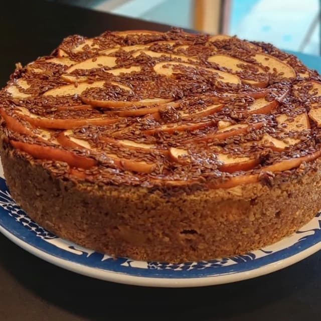 Foto del piatto “Bolo de maçã vegan”
