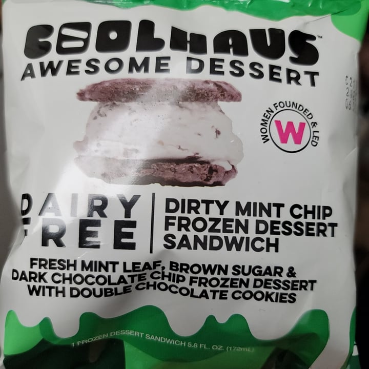 photo of COOL HAUS Dirty Mint Chip Frozen Dessert Sandwich shared by @glitteredweb on  10 Apr 2021 - review
