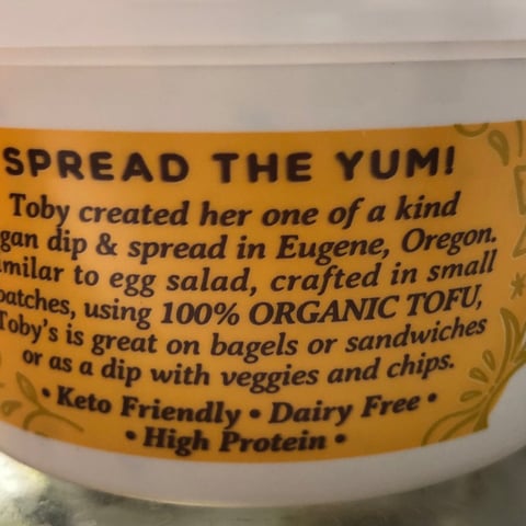 Toby's Tofu Pate Reviews & Info (Dairy-Free Dips & Spreads)