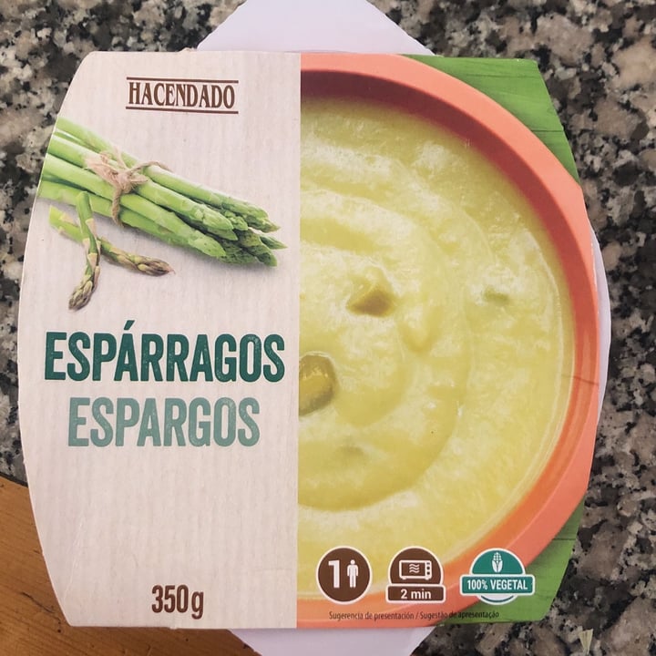 photo of Hacendado Crema espárragos shared by @francyveggy on  14 Apr 2022 - review