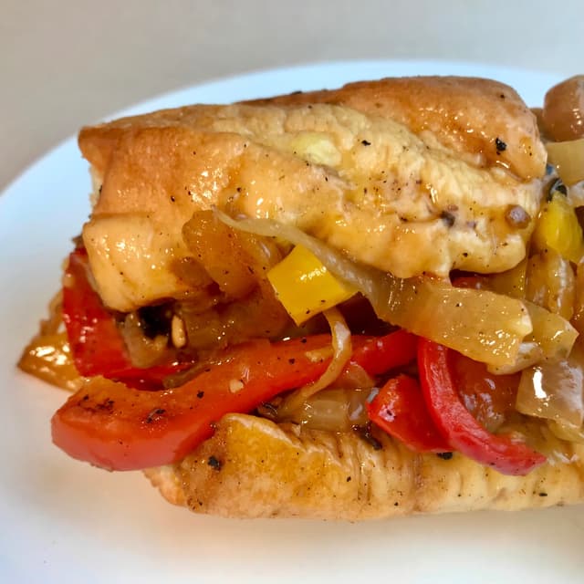 Photo of the dish “Sausage and Peppers Sandwich”