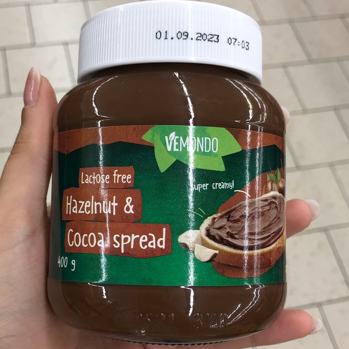 photo of Vemondo Crema  spalmabile nocciole e cacao shared by @fravita on  07 Aug 2022 - review