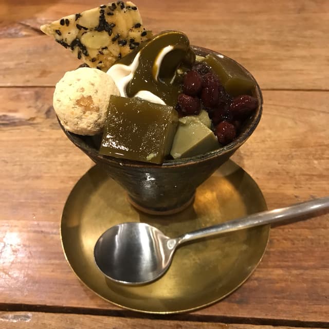 Foto del piatto “Hojicha Parfait”