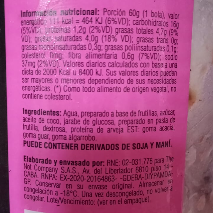review photo of NotCo Not Icecream Strawberries & Cream shared by @sashii on 17 Apr 2021 - review