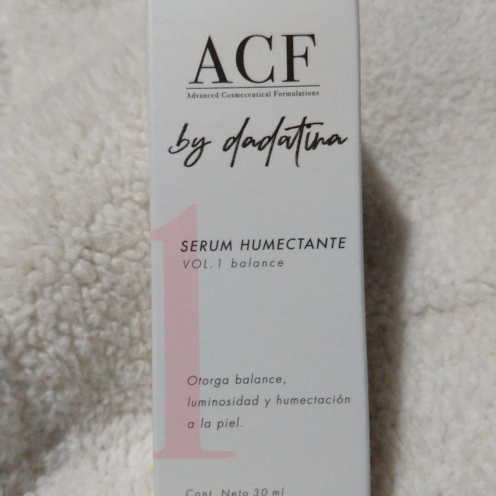 photo of ACF Serum Humectante Vol 1 Balance By Dadatina shared by @vegmay on  13 Nov 2021 - review