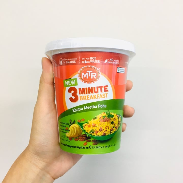 photo of MTR Foods 3 Minute Breakfast Khatta Meetha Poha shared by @herbimetal on  08 Feb 2020 - review