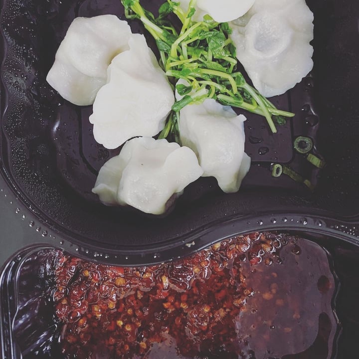 photo of Qi - House of Sichuan Chili Oil Vegetarian Wontons shared by @mags21 on  29 Aug 2020 - review