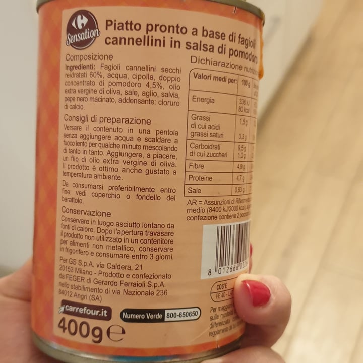 review photo of Carrefour Sensation Cannellini all'uccelletto shared by @gaiagun on 13 Apr 2022 - review