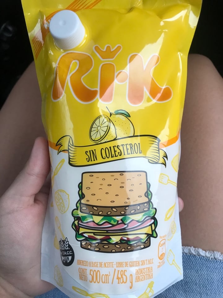 photo of Ri-k Mayonesa Vegana Sin Colesterol shared by @martina12 on  17 Feb 2020 - review