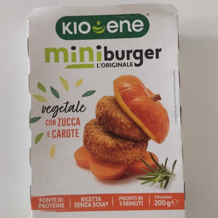 photo of Kioene mini burger carota e zucca shared by @zupparolo on  19 May 2022 - review