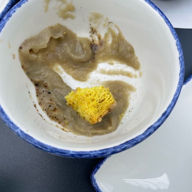 Foto del piatto “Crema Di Melanzana Affumicat”