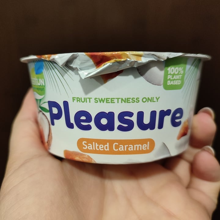 photo of Planton Salted caramel Pleasure yougurt shared by @flouredfingers on  11 Jun 2022 - review
