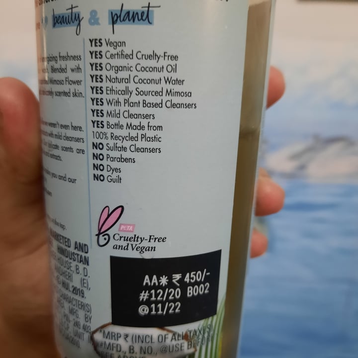 photo of Love Beauty and Planet Coconut Water & Mimosa Flower Body Wash shared by @anweshagoel on  01 Oct 2021 - review