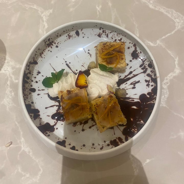 photo of Linfa Milano - Eat Different Pastiera di riso cotto all’ arancia con ricotta di mandorle e salsa al cioccolato shared by @greis on  22 Nov 2021 - review