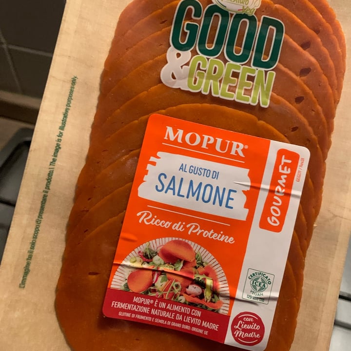 photo of Good & Green Affettato Di Mopur Al Gusto Di Salmone shared by @ilariamercury on  29 Jun 2022 - review