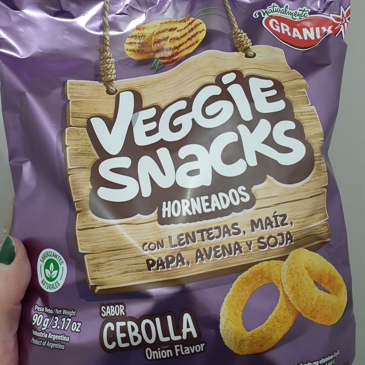 photo of Granix Veggie Snacks Sabor Cebolla shared by @nataliacorbella on  28 May 2020 - review
