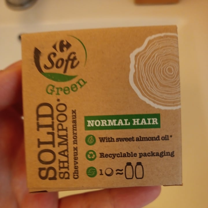 photo of Carrefour soft green Champu solido cabello normal shared by @al3ssandra on  05 Jun 2022 - review