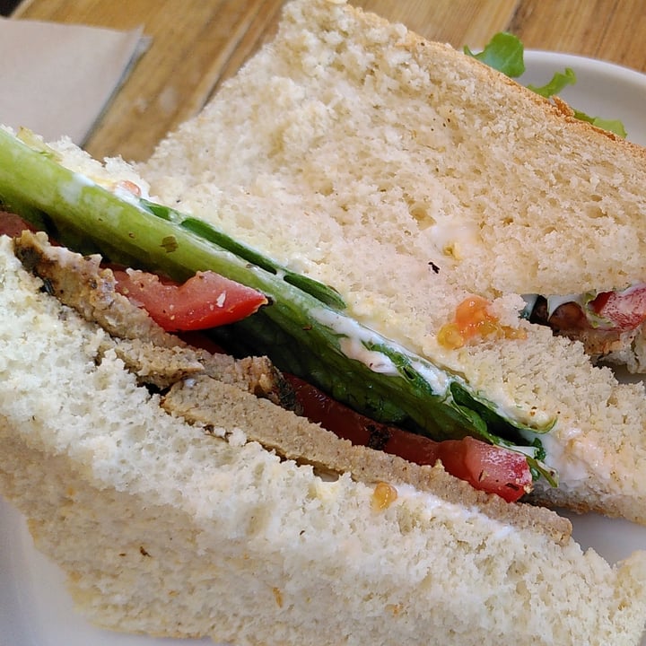 review photo of PEACH Vegan Kitchen & Zero Waste Store Tricken Salad Sandwich shared by @raspden on 17 Aug 2020 - review