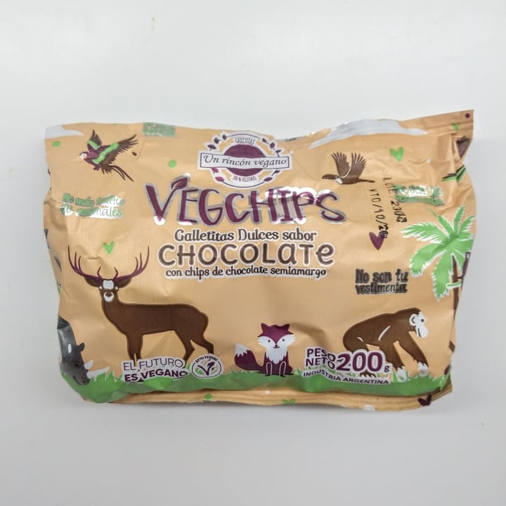 photo of Un Rincón Vegano Vegchips Galletitas Dulces sabor Chocolate shared by @ma-ga on  24 Nov 2020 - review