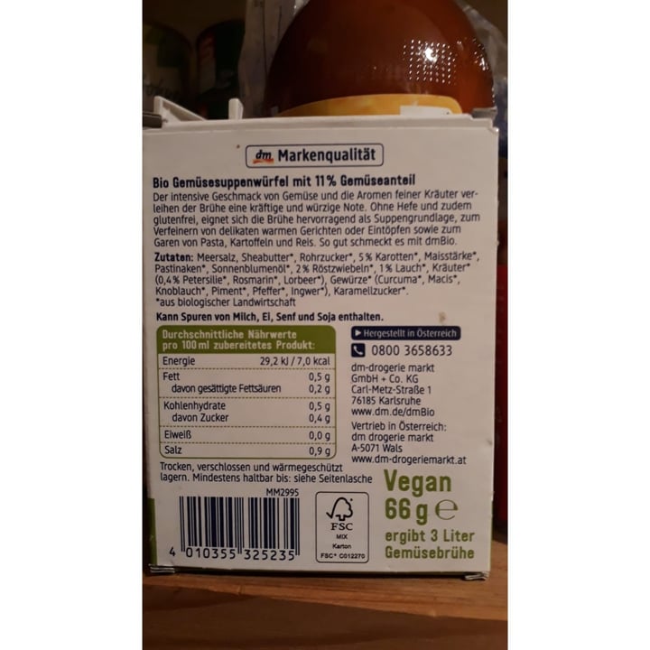 review photo of dmBio Gemüse Brühwürfel shared by @ratica on 25 Jul 2020 - review