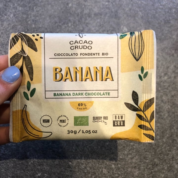 photo of Cacao crudo cioccolato fondente bio banana shared by @giusimorra on  28 May 2022 - review