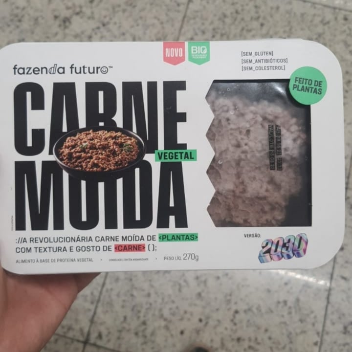 review photo of fazenda futuro Carne Moida De Plantas shared by @luizcoelho on 30 Jul 2022 - review