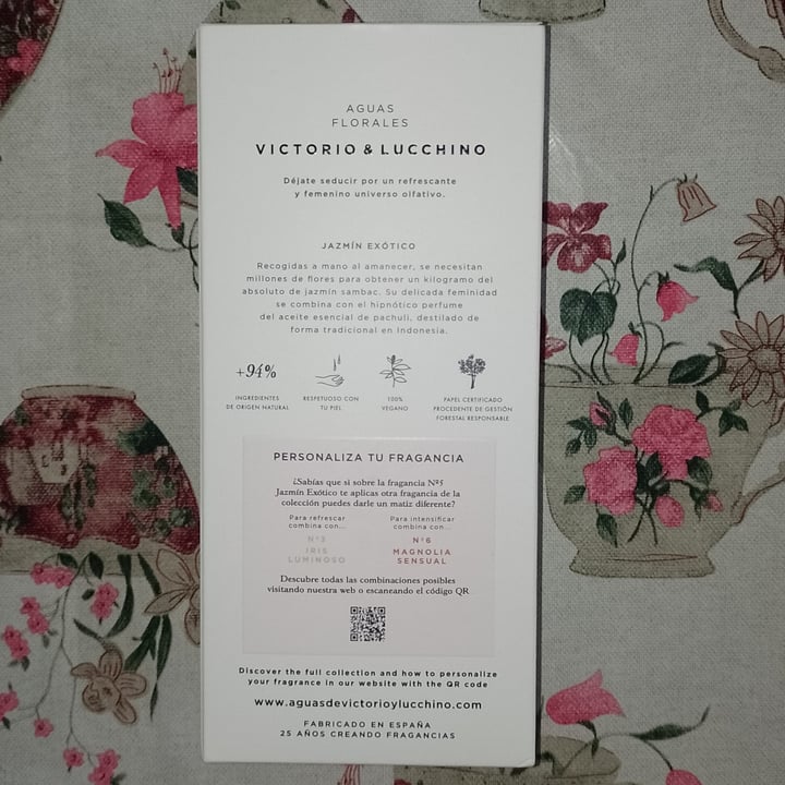 photo of Victorio & Lucchino Águas Florales N°5 Jazmin Exótico shared by @letismgovegan on  13 Nov 2022 - review