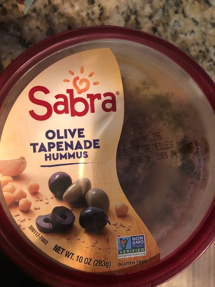 photo of Sabra Sabra Olive Tapenade Hummus shared by @carlysutherland on  30 Dec 2019 - review