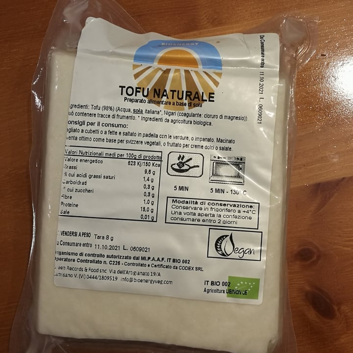 photo of bioenergy Tofu naturale shared by @haruchan on  02 Oct 2021 - review