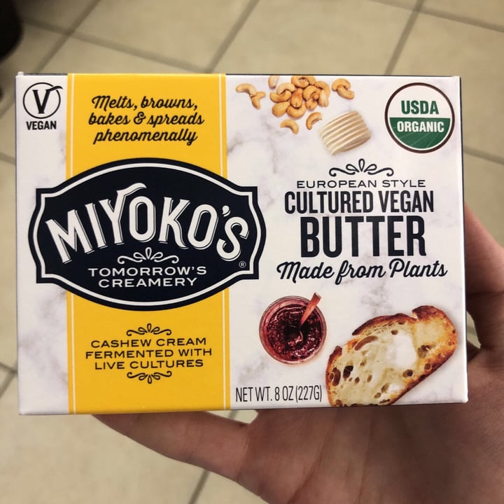 photo of Miyoko's Creamery European Style Cultured Vegan Butter Hint of Sea Salt shared by @bronwynpaige on  10 Feb 2020 - review