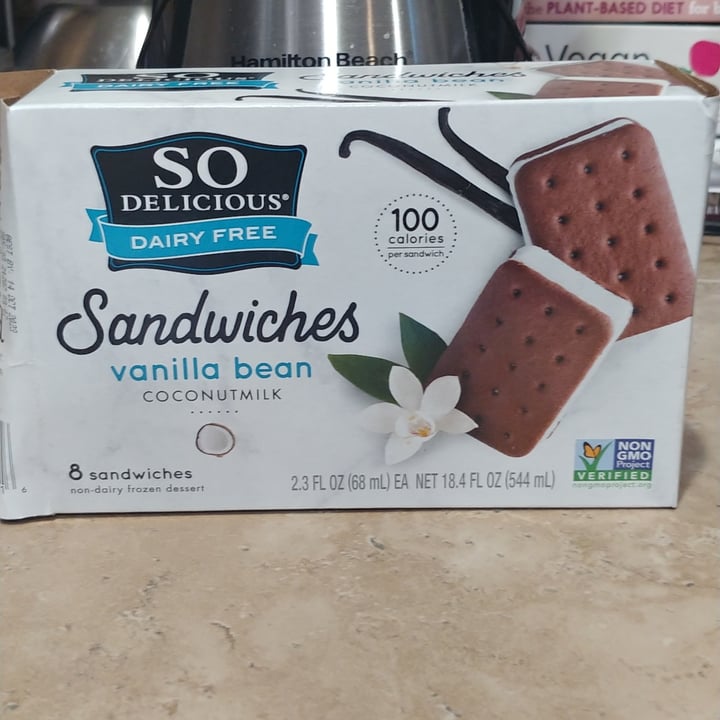 photo of So Delicious Dairy Free Ice cream sandwiches shared by @livewithintegrity on  23 Feb 2022 - review