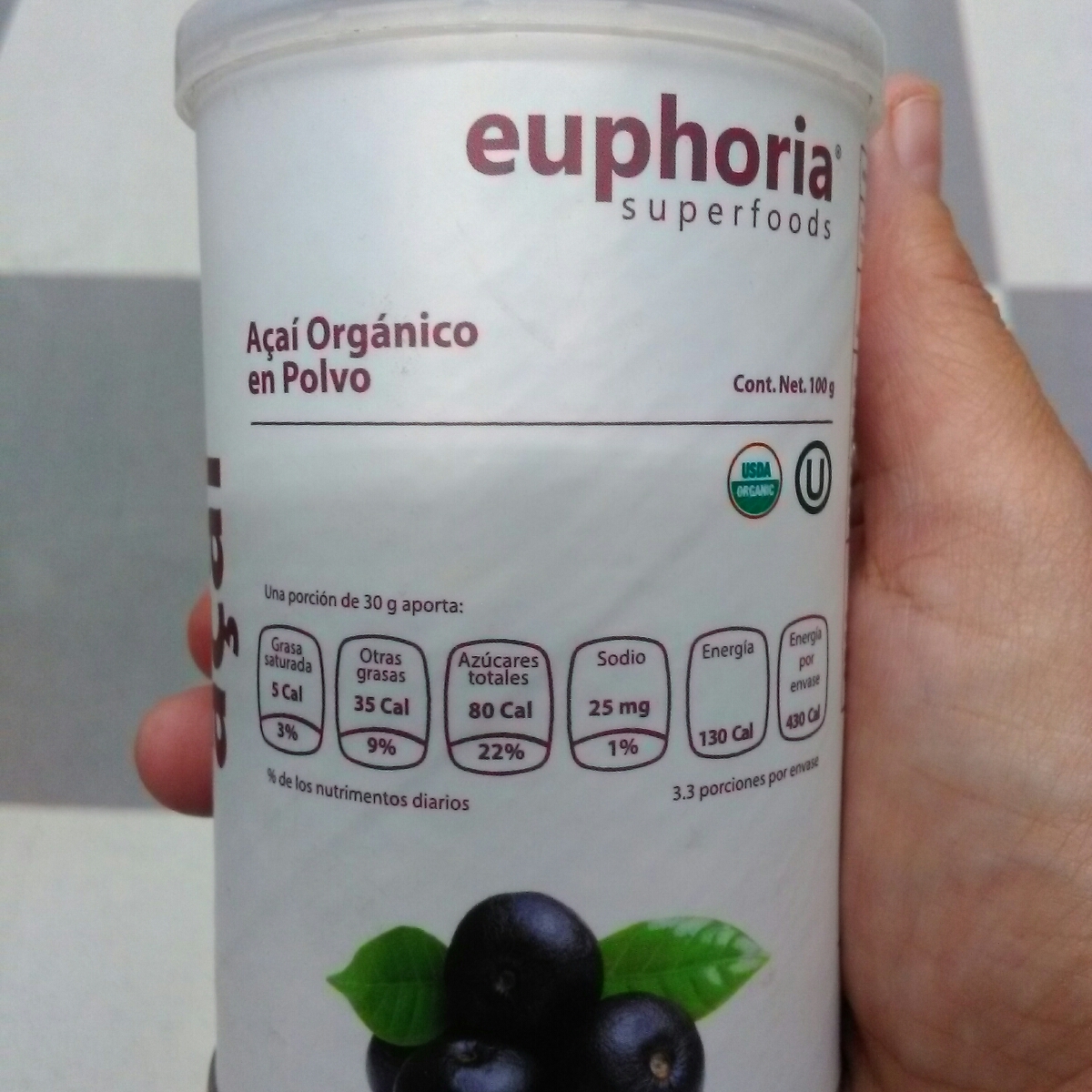 Euphoria superfoods Acaí Orgánico en Polvo Reviews abillion