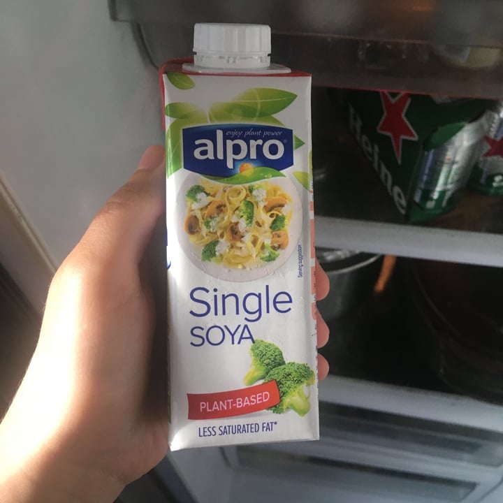 photo of Alpro Single Soya Cream Less Saturated Fat shared by @miawildfire on  27 Jun 2020 - review