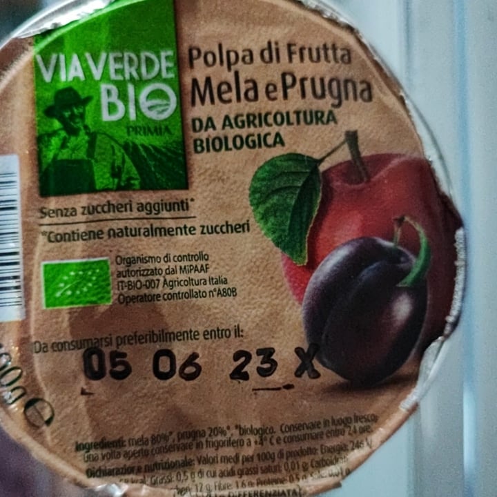 photo of Via Verde Bio Polpa Di Frutta Di Mela E Prugna shared by @cadodi on  27 Jan 2023 - review
