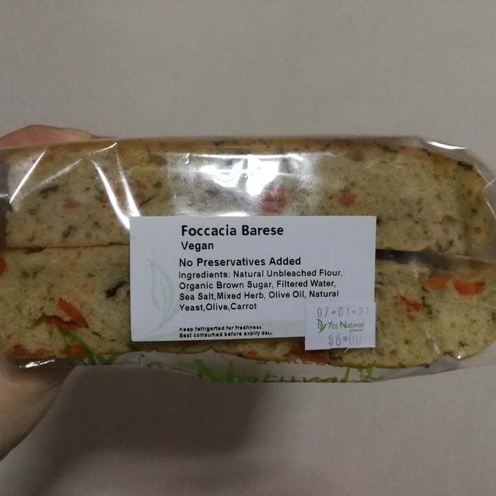 photo of Yes Natural Bakery Foccacia Barese shared by @spiritaz on  03 Jan 2021 - review