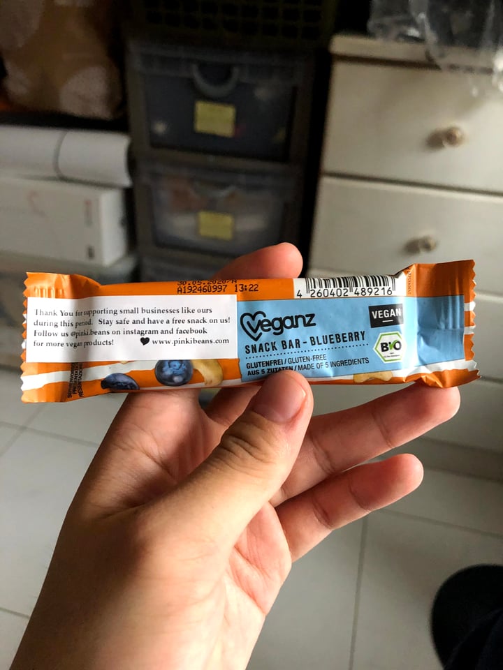 photo of Veganz Blueberry Snack Bar shared by @jeromi4559 on  16 Jul 2020 - review