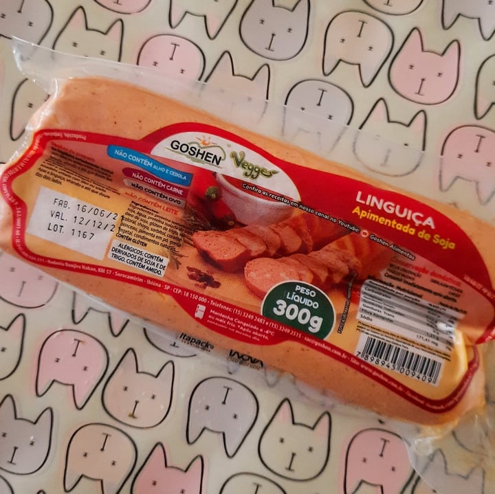 photo of Goshen Linguiça Calabresa Vegana shared by @tatifardo on  08 Nov 2021 - review