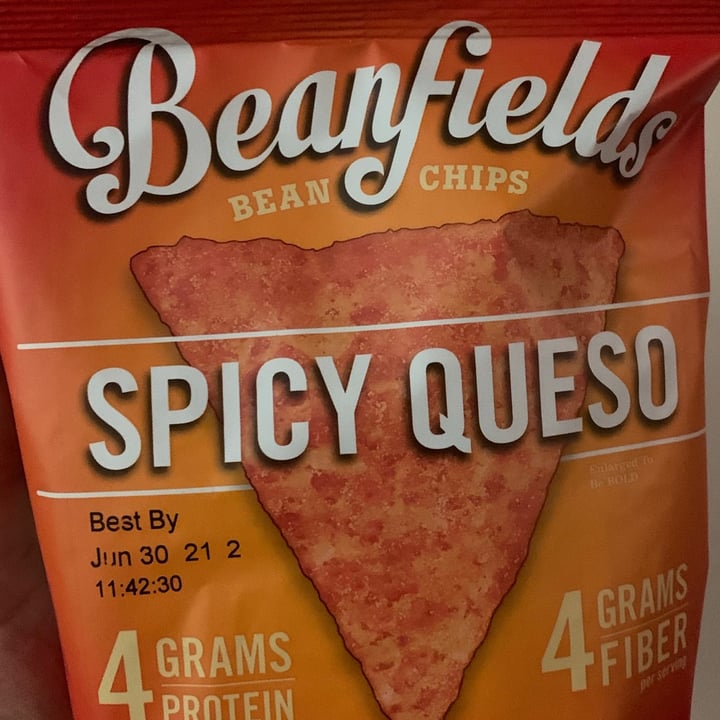 photo of Beanfields Spicy Queso Bean Chips shared by @jcaouettejr on  06 Nov 2020 - review
