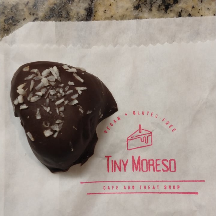 review photo of Tiny Moreso Almond Joy Chocolate Truffle shared by @rescuedogmom on 20 May 2022 - review