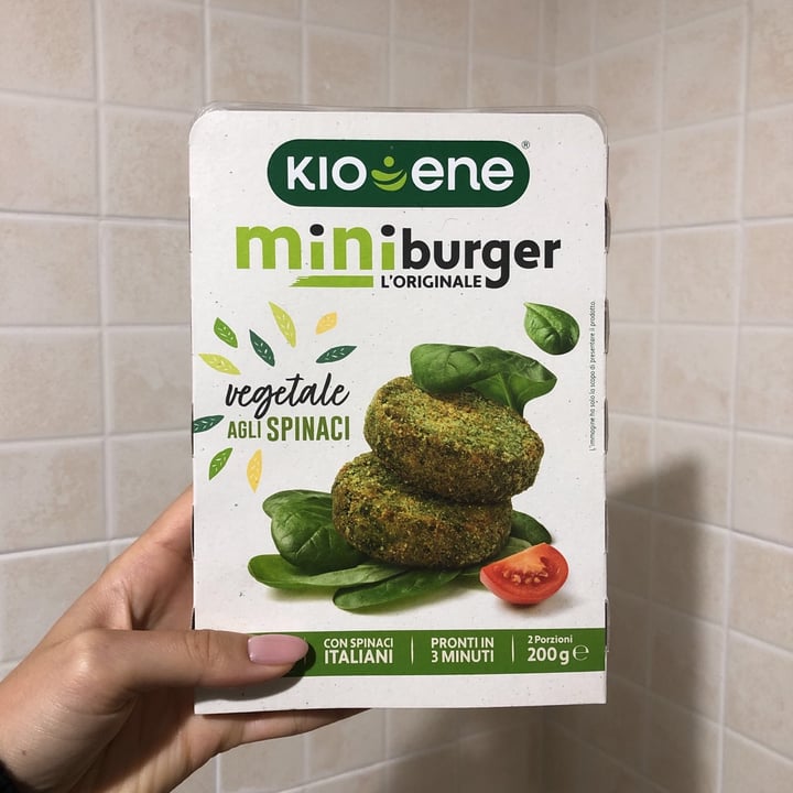 photo of Kioene Mini Burger Vegetale Agli Spinaci shared by @frafil on  08 Apr 2022 - review