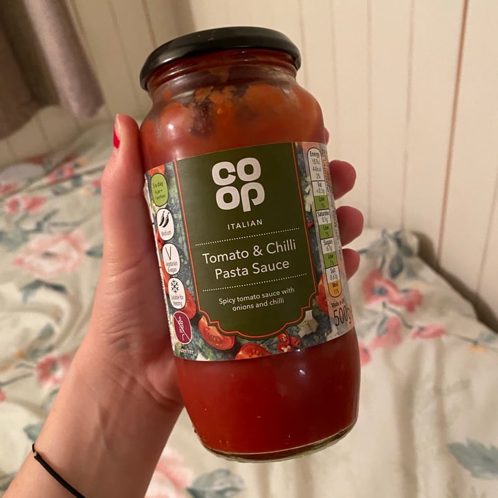 review photo of Coop Tomato & Chilli Pasta Sauce shared by @heatherevans on 01 Oct 2020 - review