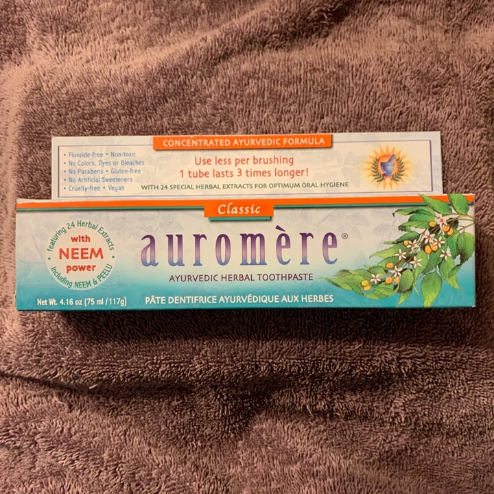 photo of Auromère Ayurvedic herbal toothpaste - classic shared by @unejanie on  04 Apr 2021 - review